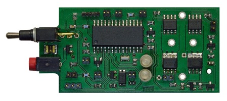 Die Elektronik der tragbaren Lichtschranke