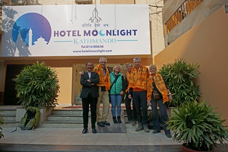 Hotel Moonlight Kathmanu, Abschied von Bijay und Ines